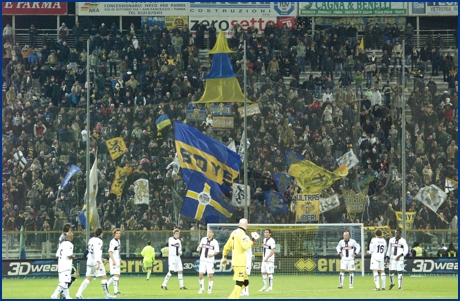 PARMA-Cittadella 19-12-2008. BOYS PARMA 1977, foto ultras