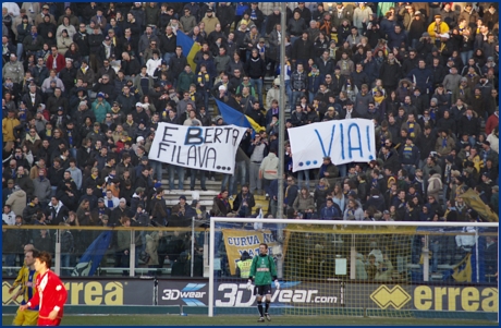 Parma-Grosseto 14-02-2009. BOYS PARMA 1977, foto ultras