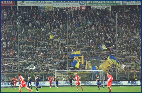 Parma-Mantova 17-03-2009. BOYS PARMA 1977, foto ultras