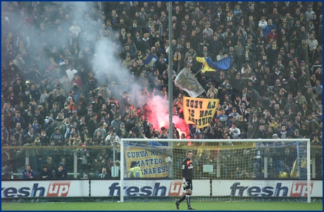 Parma-Mantova 17-03-2009. BOYS PARMA 1977, foto ultras