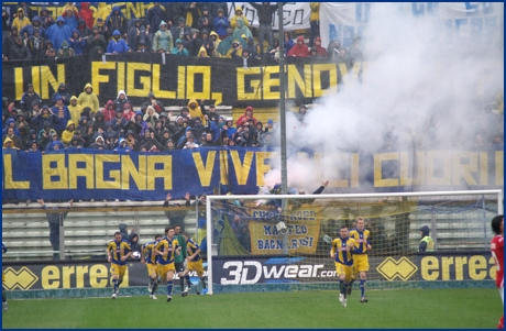 Parma-Piacenza 29-03-2009. BOYS PARMA 1977, foto ultras