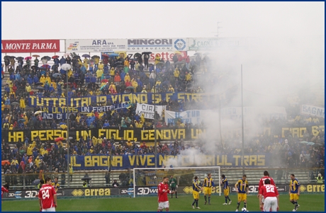 Parma-Piacenza 29-03-2009. BOYS PARMA 1977, foto ultras