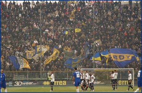 Parma-Sassuolo 17-01-2009. BOYS PARMA 1977, foto ultras