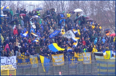 Rimini-Parma 24-01-2009. BOYS PARMA 1977, foto ultras