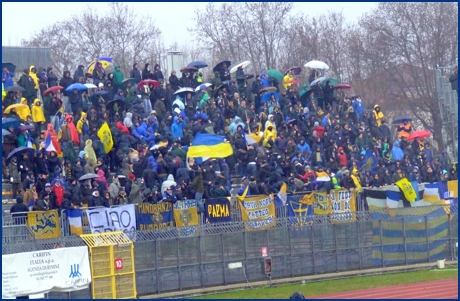 Rimini-Parma 24-01-2009. BOYS PARMA 1977, foto ultras