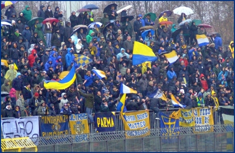 Rimini-Parma 24-01-2009. BOYS PARMA 1977, foto ultras