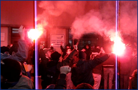 Rimini-Parma 24-01-2009. BOYS PARMA 1977, foto ultras