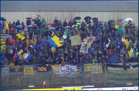 Rimini-Parma 24-01-2009. BOYS PARMA 1977, foto ultras