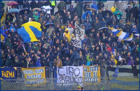 Rimini-Parma 24-01-2009. BOYS PARMA 1977, foto ultras