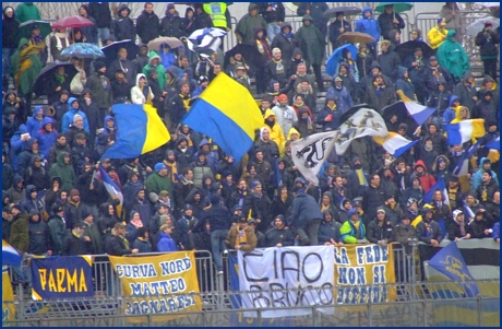 Rimini-Parma 24-01-2009. BOYS PARMA 1977, foto ultras