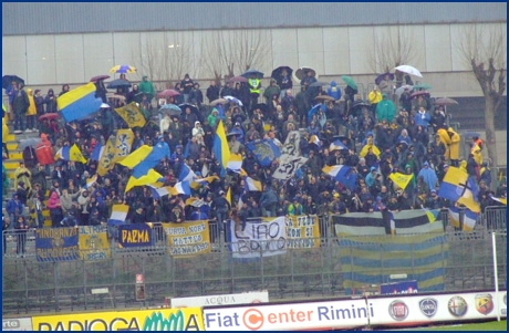 Rimini-Parma 24-01-2009. BOYS PARMA 1977, foto ultras