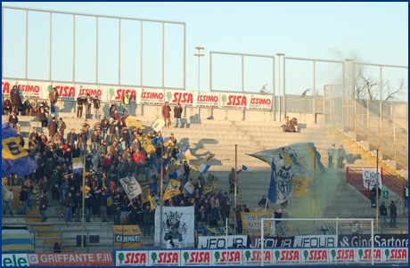 Vicenza-Parma 10-01-2009. BOYS PARMA 1977, foto ultras