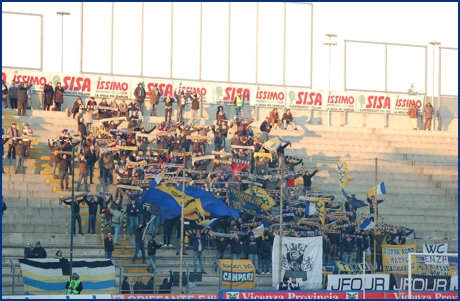 Vicenza-Parma 10-01-2009. BOYS PARMA 1977, foto ultras