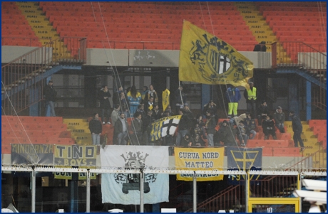 Catania-Parma 23-01-2010. BOYS PARMA 1977, foto ultras