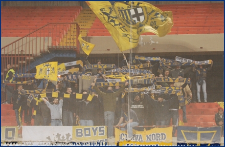 Catania-Parma 23-01-2010. BOYS PARMA 1977, foto ultras