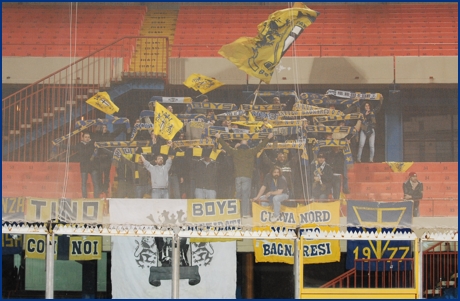 Catania-Parma 23-01-2010. BOYS PARMA 1977, foto ultras