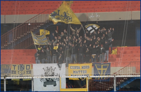 Catania-Parma 23-01-2010. BOYS PARMA 1977, foto ultras