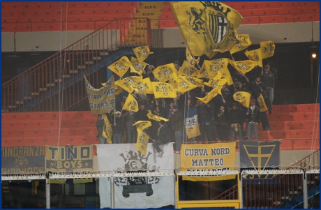 Catania-Parma 23-01-2010. BOYS PARMA 1977, foto ultras