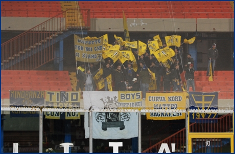 Catania-Parma 23-01-2010. BOYS PARMA 1977, foto ultras