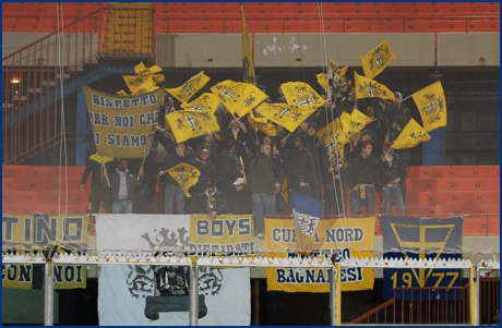 Catania-Parma 23-01-2010. BOYS PARMA 1977, foto ultras