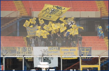 Catania-Parma 23-01-2010. BOYS PARMA 1977, foto ultras