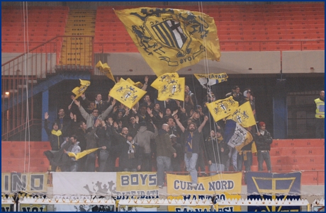 Catania-Parma 23-01-2010. BOYS PARMA 1977, foto ultras