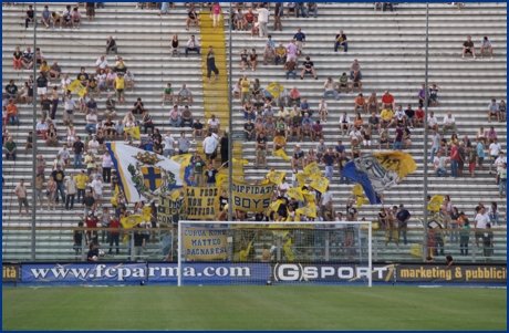 Parma-Novara 14-08-2009. BOYS PARMA 1977, foto ultras