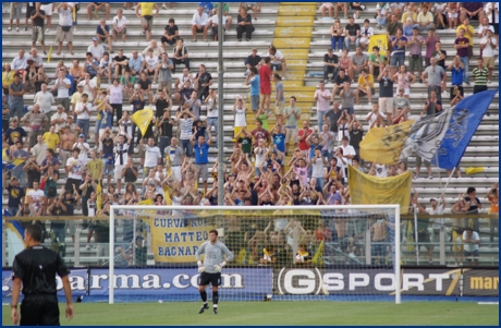 Parma-Novara 14-08-2009. BOYS PARMA 1977, foto ultras