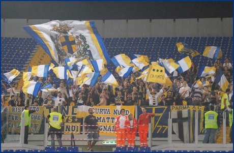 Lazio-Parma 23-09-2009. BOYS PARMA 1977, foto ultras