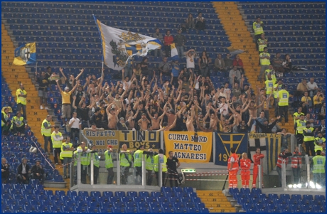 Lazio-Parma 23-09-2009. BOYS PARMA 1977, foto ultras