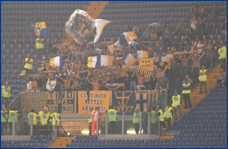 Lazio-Parma 23-09-2009. BOYS PARMA 1977, foto ultras