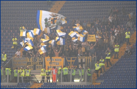 Lazio-Parma 23-09-2009. BOYS PARMA 1977, foto ultras