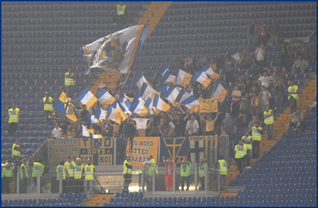 Lazio-Parma 23-09-2009. BOYS PARMA 1977, foto ultras