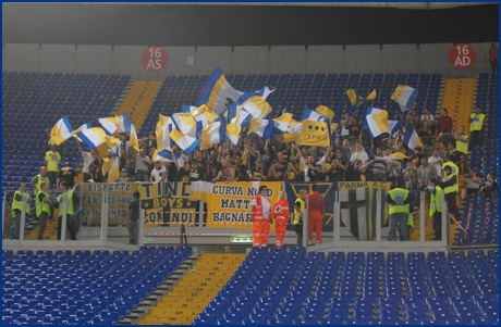 Lazio-Parma 23-09-2009. BOYS PARMA 1977, foto ultras