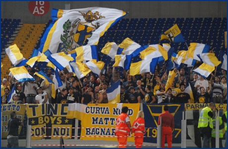 Lazio-Parma 23-09-2009. BOYS PARMA 1977, foto ultras