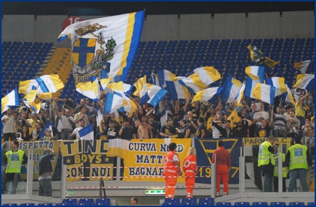 Lazio-Parma 23-09-2009. BOYS PARMA 1977, foto ultras