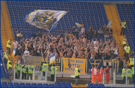 Lazio-Parma 23-09-2009. BOYS PARMA 1977, foto ultras