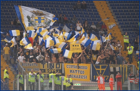 Lazio-Parma 23-09-2009. BOYS PARMA 1977, foto ultras