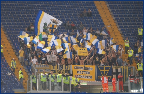 Lazio-Parma 23-09-2009. BOYS PARMA 1977, foto ultras