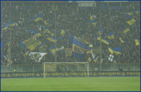 Parma-Bari 28-10-2009. BOYS PARMA 1977, foto ultras