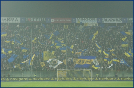 Parma-Bari 28-10-2009. BOYS PARMA 1977, foto ultras