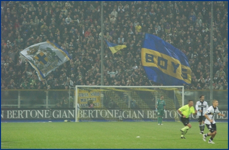 Parma-Bari 28-10-2009. BOYS PARMA 1977, foto ultras