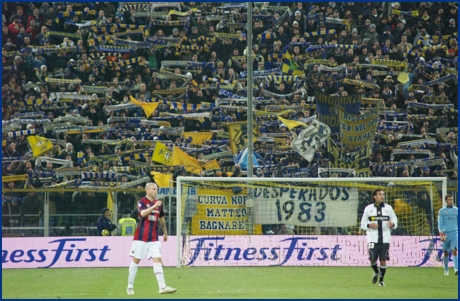 Parma-Bologna 13-12-2009. BOYS PARMA 1977, foto ultras