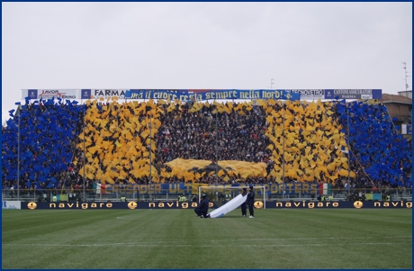 Parma-Bologna 13-12-2009. BOYS PARMA 1977, foto ultras