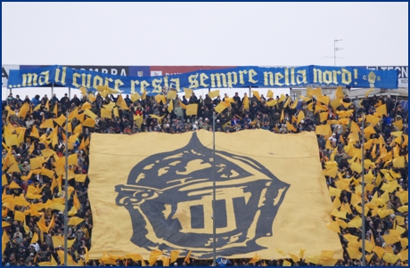 Parma-Bologna 13-12-2009. BOYS PARMA 1977, foto ultras