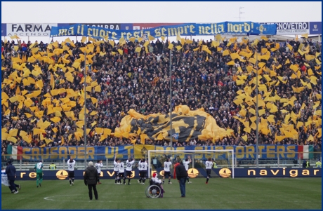 Parma-Bologna 13-12-2009. BOYS PARMA 1977, foto ultras