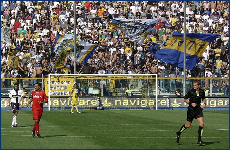 Parma-Cagliari 27-09-2009. BOYS PARMA 1977, foto ultras