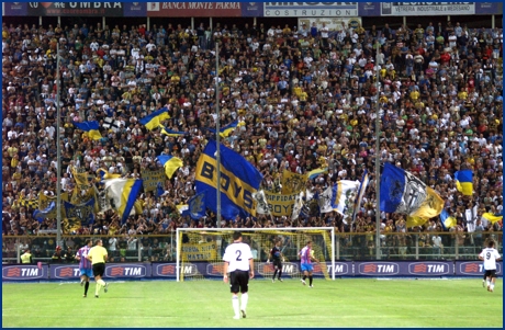 Parma-Catania 30-08-2009. BOYS PARMA 1977, foto ultras