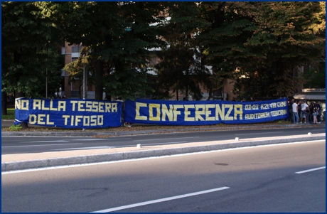 Parma-Catania 30-08-2009. BOYS PARMA 1977, foto ultras