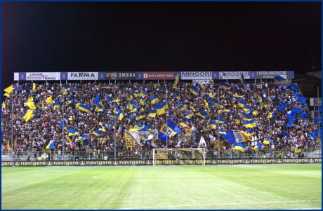 Parma-Catania 30-08-2009. BOYS PARMA 1977, foto ultras